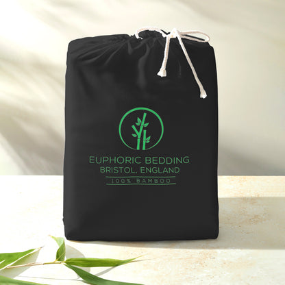 100% Bamboo Duvet Cover (only) in Black