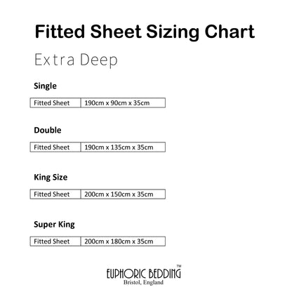 Bamboo Fitted Sheet in Black (Extra Deep)