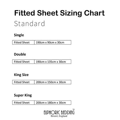 Bamboo Fitted Sheet in Black (UK Standard)