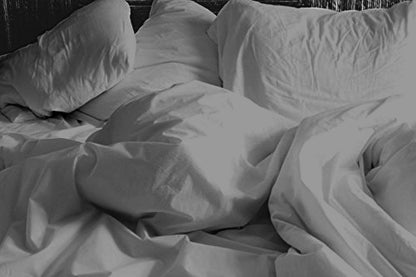 Pure Egyptian Cotton Duvet Cover Bed Set in Plain Grey