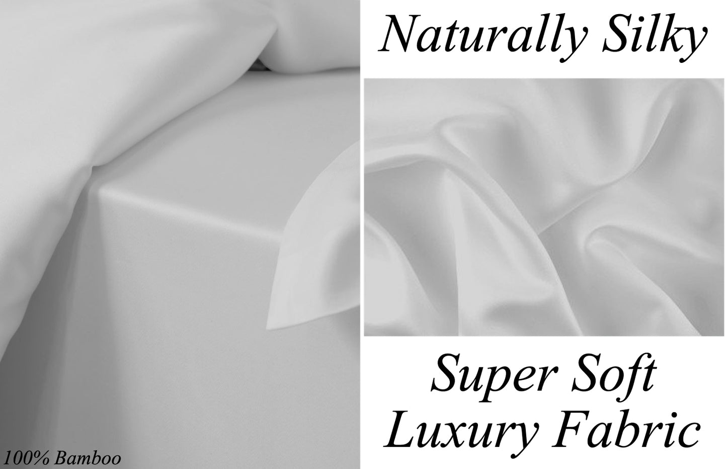 100% Bamboo Duvet Cover (only) in Light Grey