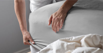 Bamboo Fitted Sheet in Light Grey (Extra Deep)