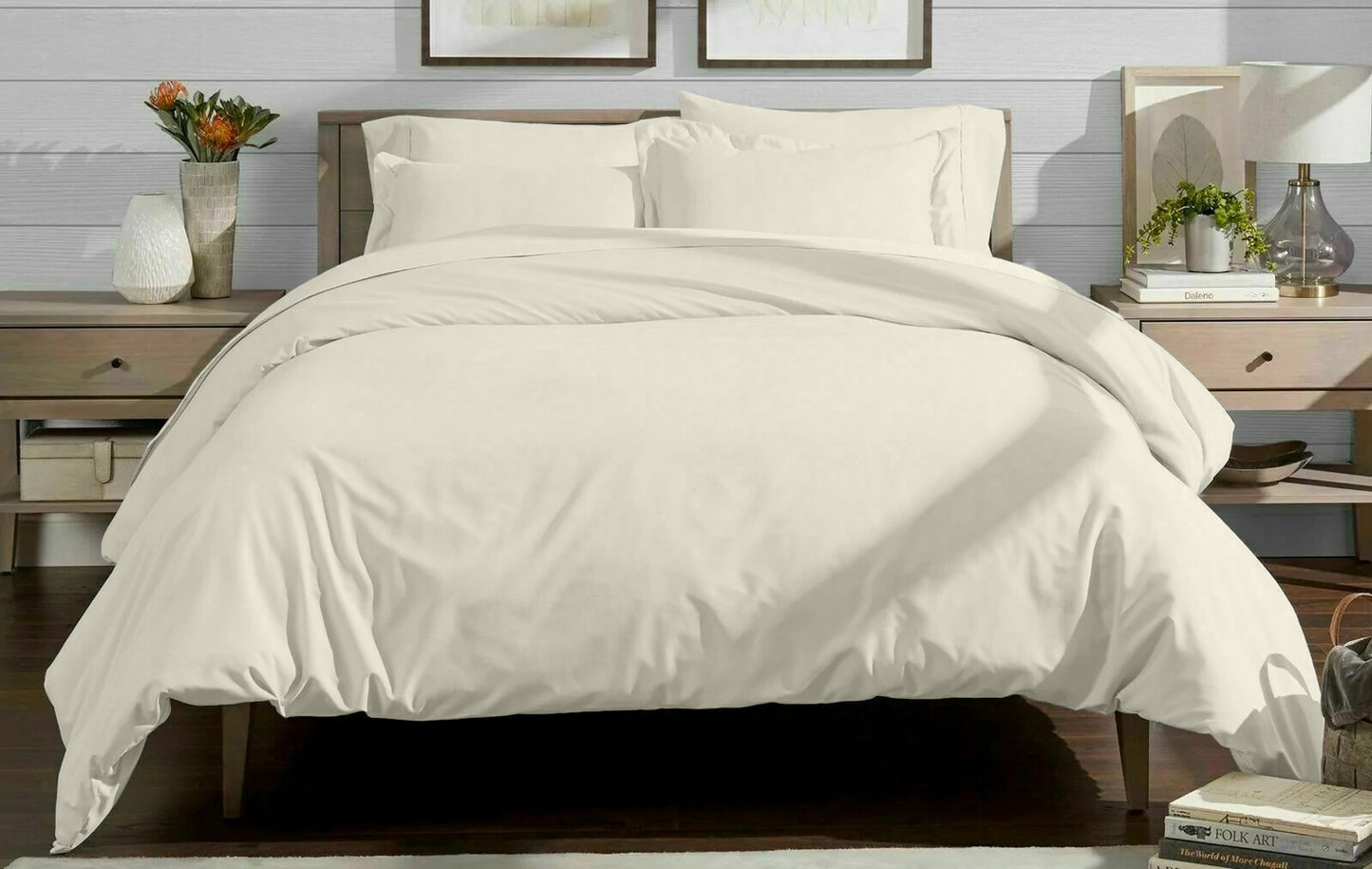 Bamboo Duvet Bed Set in Cream