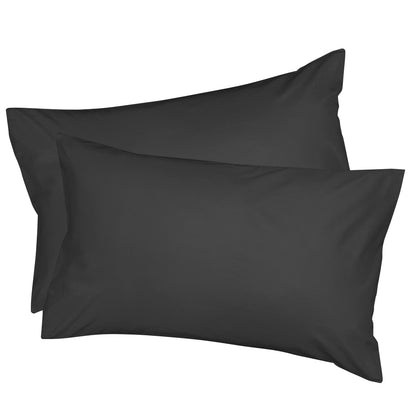 Pure Egyptian Cotton Duvet Cover Bed Set in Black