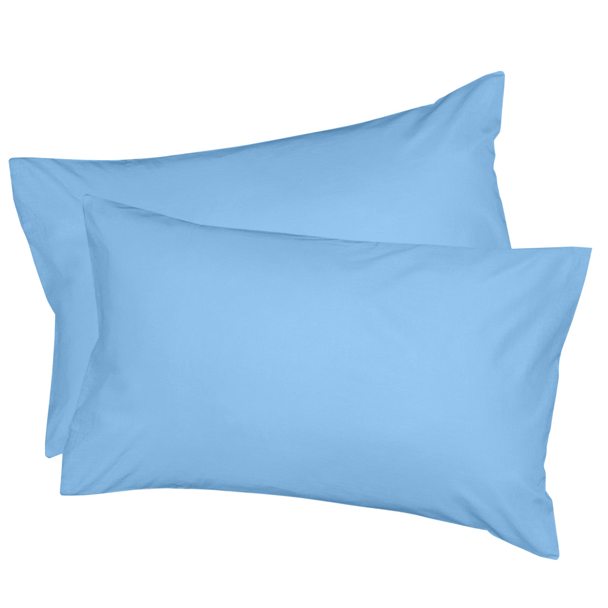 Egyptian Cotton Pillowcases in Light Sky Blue (2 pack)