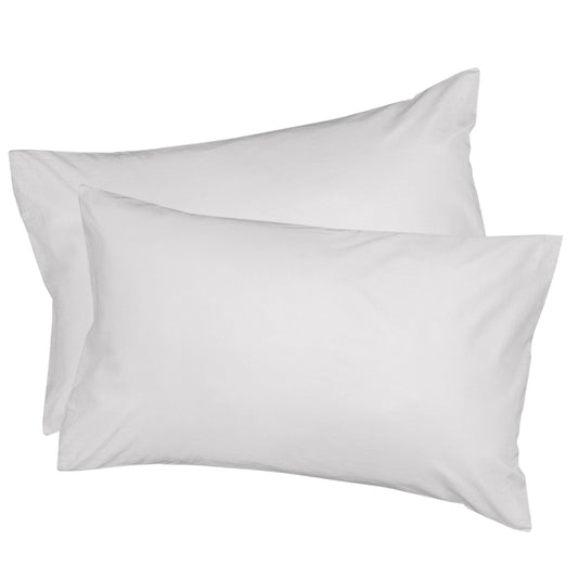 Egyptian Cotton Pillowcases in Light Grey (2 pack)